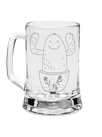 Mr. & Mrs. Panda Bierkrug Kaktus Happy ohne Spruch in Transparent