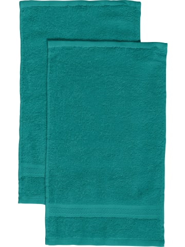 REDBEST Frottier Gästetuch 2er-Pack Chicago in smaragdgrün