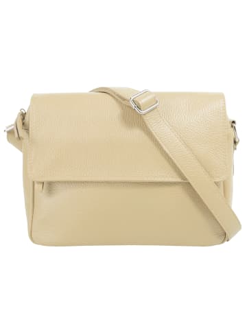 Samantha Look Umhängetasche echt Leder in beige