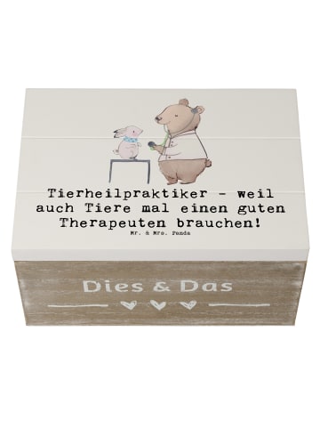 Mr. & Mrs. Panda fotobox Tierheilpraktiker mit Spruch in Weiß