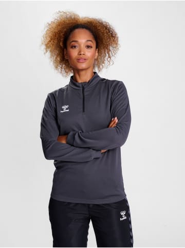Hummel Halbreißverschluss Sweatshirt Hmlauthentic Multisport Damen in ASPHALT
