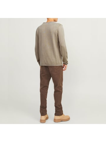 Jack and Jones Strickpullover JJELEO Knit Crew Neck in Beige