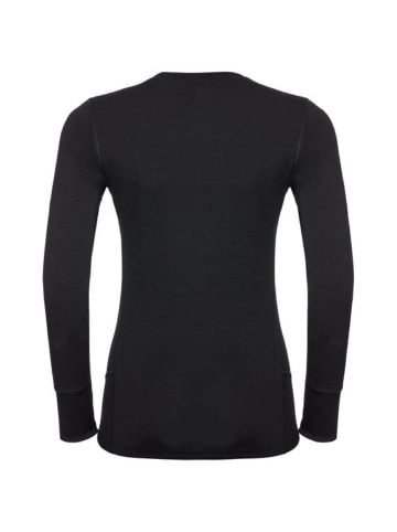 Odlo Unterhemd SUW TOP Crew neck l/s NATURA in Schwarz