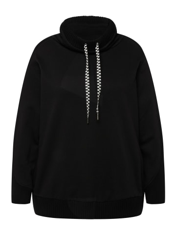 Ulla Popken Sweatshirt in schwarz