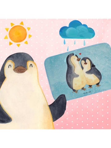 Mr. & Mrs. Panda Badvorleger Pinguin umarmen ohne Spruch in Eisblau