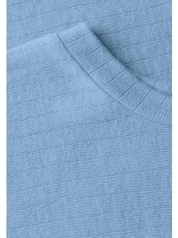 Street One Shirt mit Streifenstruktur in Blau