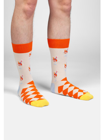 DillySocks Socken Summer Snacks in Rot Türkis Petrol Orange Beige
