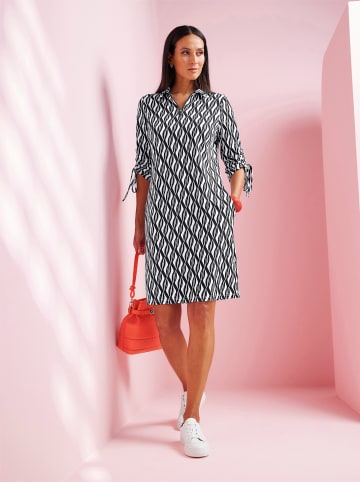 Heine Jersey-Kleid in schwarz-weiß-bedruckt