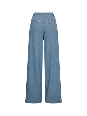 Mos Mosh Dagny Pleat Jeans in Light Blue