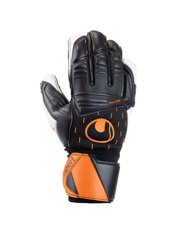 uhlsport  Torwarthandschuhe SPEED CONTACT SUPERSOFT in schwarz-weiß-fluo orange