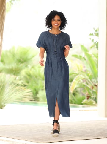 Heine Kleid in rauchblau-meliert