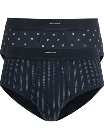 Götzburg Baumwolle, Feinripp Slip 2er-Pack in marine