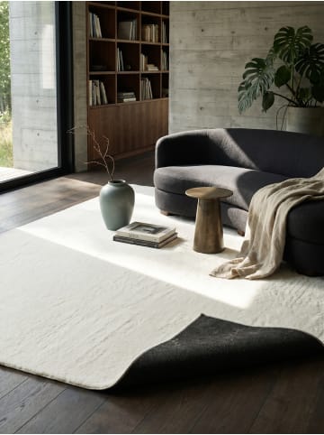 KADIMA DESIGN Teppichläufer Uni Antirutsch pflegeleicht Wohnzimmer Schlafzimmer in Creme