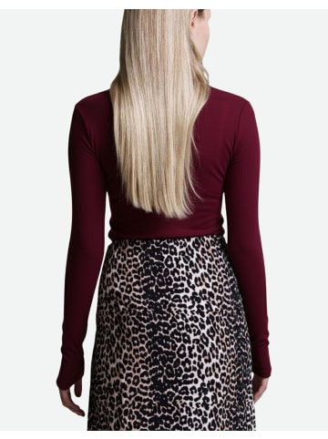 Cotton Candy Langarmshirt in burgundy