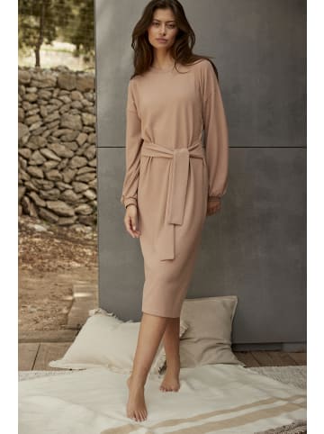 LASCANA Strickkleid in taupe