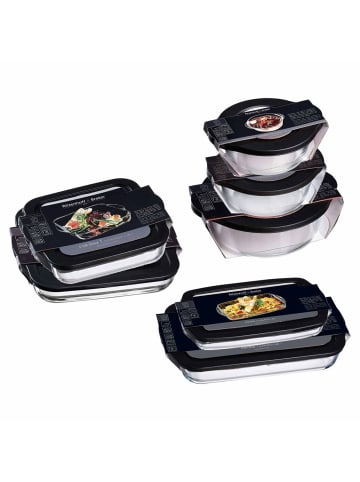 Ritzenhoff & Breker 7er Set Frischhaltedosen / Auflaufformen Cucina in schwarz