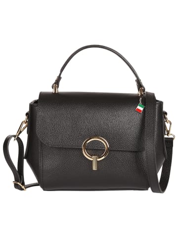 Florence Florence Handtasche Leder schwarz ca. 26cm