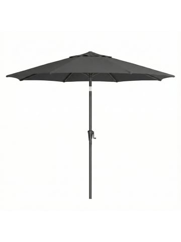 SONGMICS Sonnenschirm Sheld in Grau - (H)246 x Ø327.5 cm