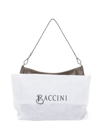 BACCINI Leder-Schultertasche Leder Schultertasche Damen REMI in grau