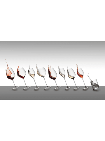 RIEDEL Glas 2er Set Sauvignon Blanc Gläser + Poliertuch Veloce 347 ml in transparent