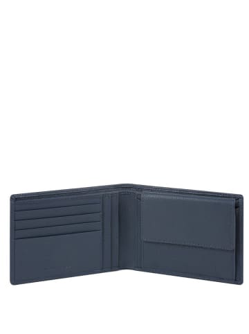 Piquadro Akron - Herrengeldbörse 4cc 13 cm in blau