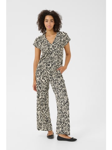 Kaffe Ärmellose Bluse BPanika Casual fit in Turtledove/Black Paint Print