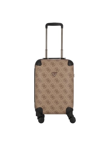 Guess Berta 4 Rollen Kabinentrolley 53 cm in latte logo-brown
