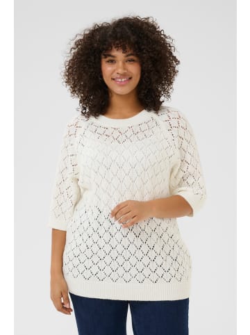 KAFFE curve Strickpullover KCmika in Chalk