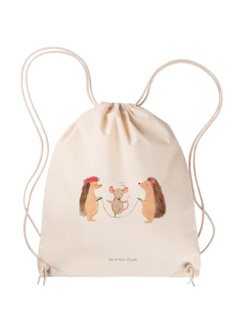 Mr. & Mrs. Panda Beutel Igel Seilhüpfen ohne Spruch in Creme