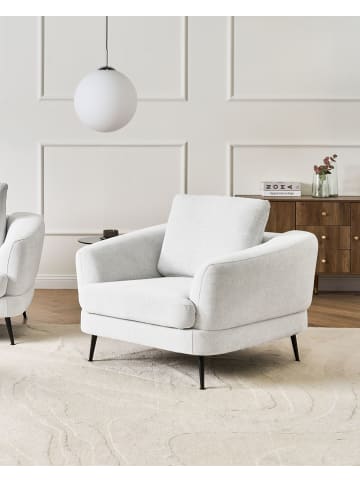Beliani Sessel KJAER in Weiß/Schwarz - (W) 100 x (H) 100 x (L) 100 cm