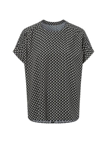 OPUS Blusenshirt Femka minimal in schwarz hellgrau