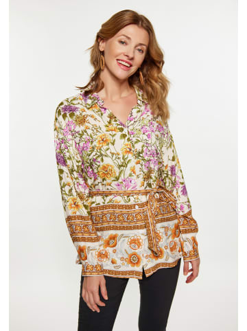 VIRITA Women Bluse in Wollweiss Mehrfarbig