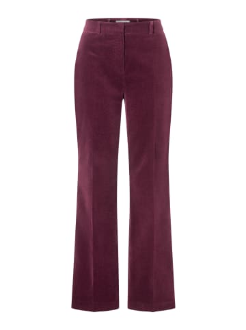 More & More Stretch-Samthose, Bügelfalte in ruby orchid