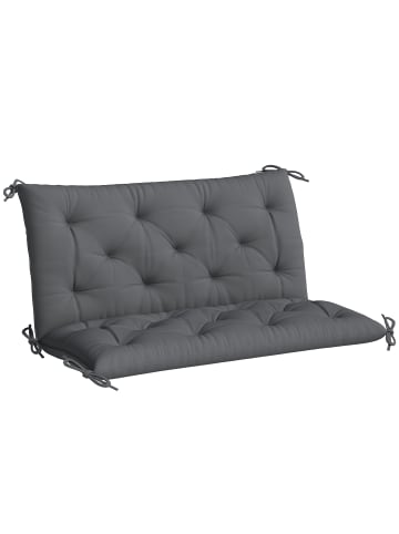 Outsunny Bankauflage,98L x 100B x 8T cm,Dunkelgrau