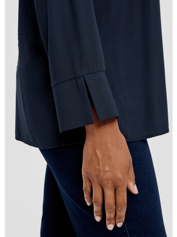 TRIANGLE Bluse langarm in Blau