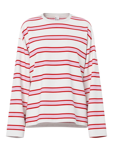 Pieces Langarmshirt in Roseate Spoonbill