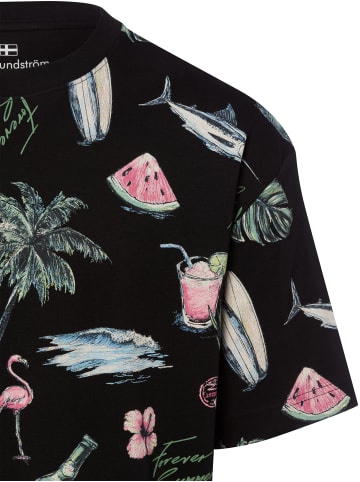 Nils Sundström T-Shirt in schwarz mehrfarbig - 0005