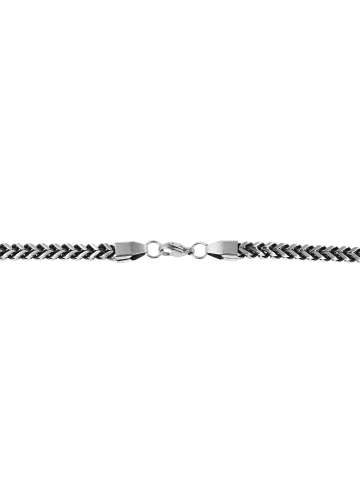 Adeliás Herren Halskette aus Edelstahl 60 cm in silber