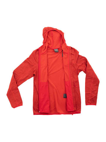 Jack Wolfskin Sweatshirt Sutherland Hooded Jacke Herren Fleece in Grau