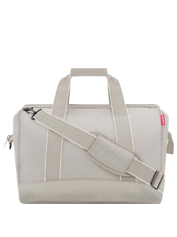 Reisenthel travelling allrounder L - Reisetasche 48 cm (twist maroon) in herringbone sand
