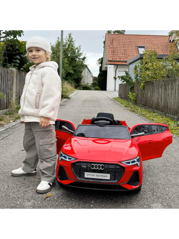 HOMCOM 12V Elektrofahrzeug Audi E-tron rot