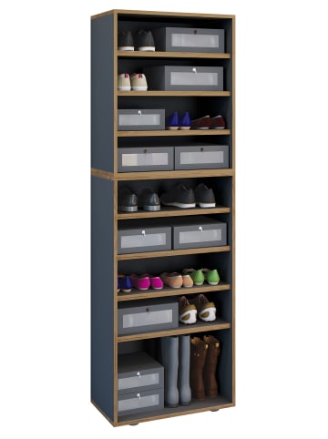 VCM  Holz Regal Schuhschrank Schuhregal Salia B60 in Anthrazit