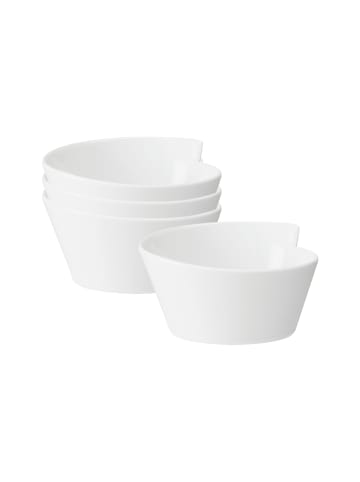 Villeroy & Boch 4er Set Bols NewWave in 18 x 17 cm in weiß