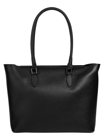 Cluty Shopper echt Leder in schwarz