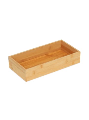 relaxdays Ordnungsbox in Natur - (B)30 x (H)6 x (T)15 cm