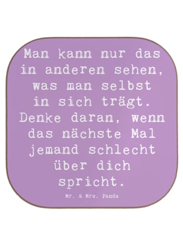 Mr. & Mrs. Panda Untersetzer für Gläser Spruch Mobbing bewältige... in Lavendeltraum