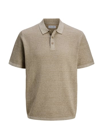 Jack & Jones Poloshirt 'JJEGEORGE KNIT POLO' in beige
