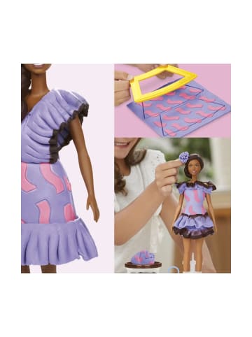 Barbie Kreativset Knete Modepuppe Rüschen Zöpfe, ab 5 Jahre