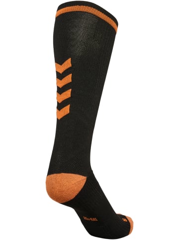 Hummel Hummel High Indoor Socken Elite Multisport Erwachsene Schnelltrocknend in BLACK/ORANGE TIGER