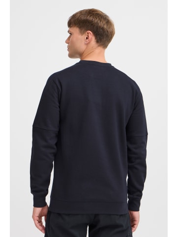 INDICODE Rundhalspullover IDAlbix 55718MM modisches Sweatshirt in dunkelblau